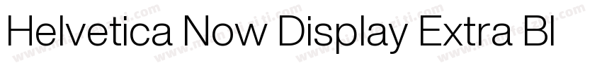 Helvetica Now Display Extra Black字体转换